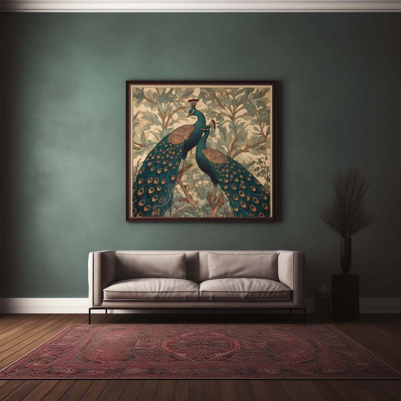 Peacock Wall Art | botanical Poster | William Morris Art Decor - Poster - Image 9