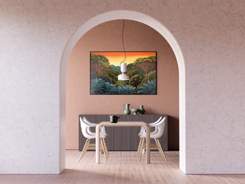Jungle Sky Retro Painting Print | Henri Rousseau Style Art | Maximalist Decor Poster - Image 5