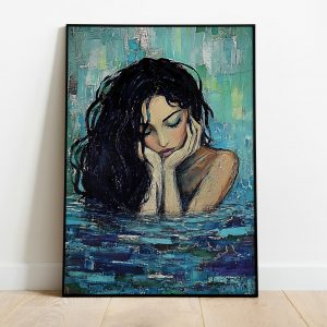 Aphrodite Oil Painting Poster | Divine Feminine Art | Art Nouveau Print | Moderne Kunst