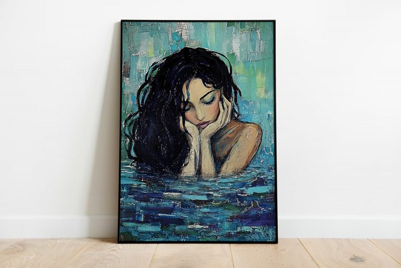 Aphrodite Oil Painting Poster | Divine Feminine Art | Art Nouveau Print | Moderne Kunst