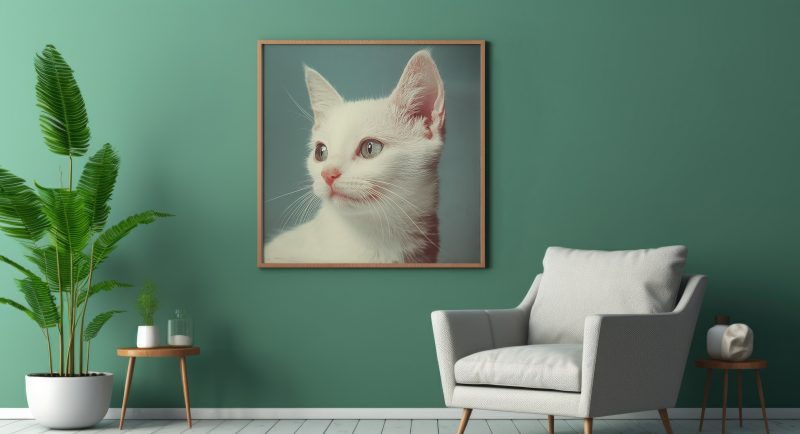 Cute Kitten Retro Photography Poster | Museum Quality Photo Print | Black White Photo - Image 7