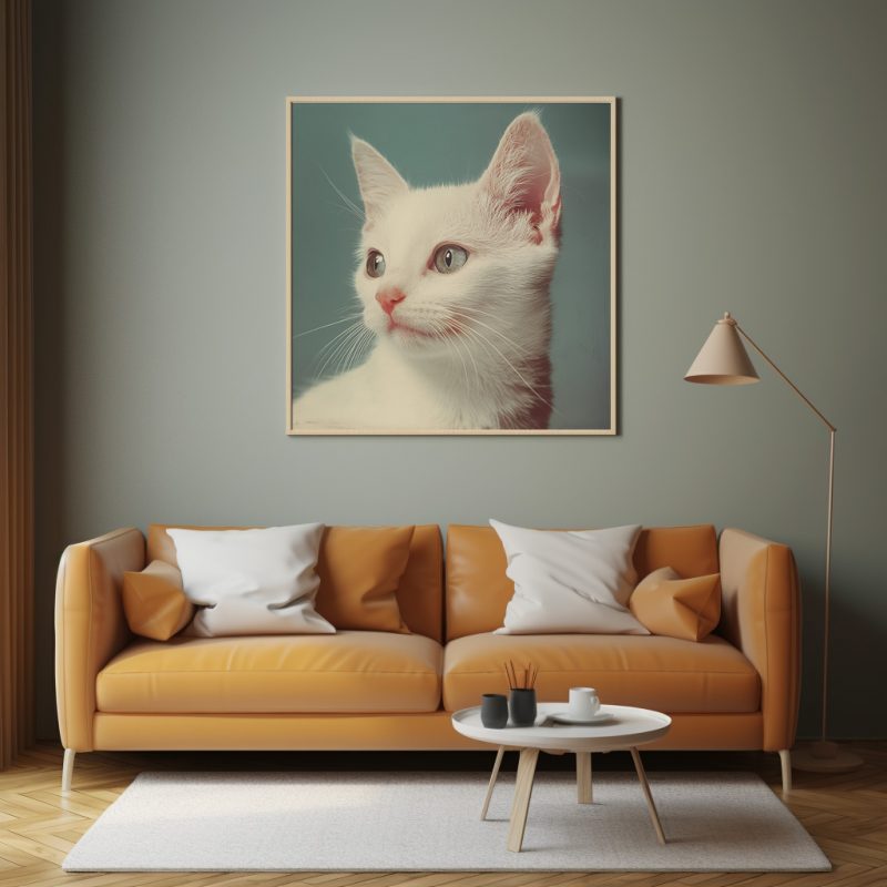 Cute Kitten Retro Photography Poster | Museum Quality Photo Print | Black White Photo - Image 11