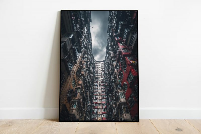 Hong Kong Apartment Complex | Asian Capital Poster | Retro Photography Art