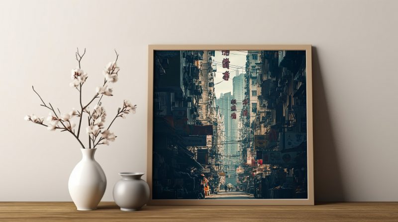 Hongkong Street View with Skyscrapers | Retro Photography Poster | World Travel Art - Image 11