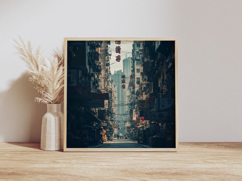 Hongkong Street View with Skyscrapers | Retro Photography Poster | World Travel Art - Image 2