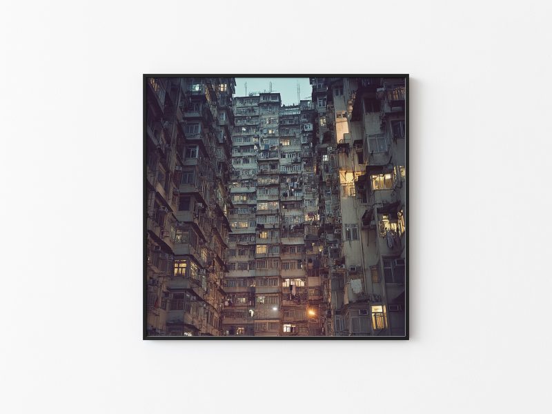 Kowloon City Housing Complex | Retro Photography Hongkong Poster Art | Asian Highrise - Image 2