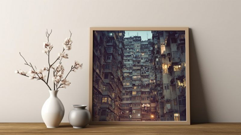 Kowloon City Housing Complex | Retro Photography Hongkong Poster Art | Asian Highrise - Image 11