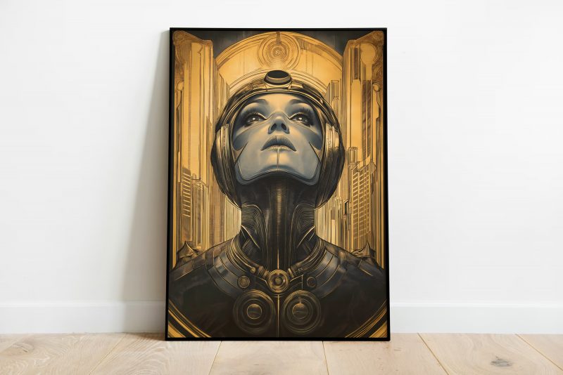 Metropolis Style Robot Film Poster | Retro Futurism Art | Filmposter - Image 2