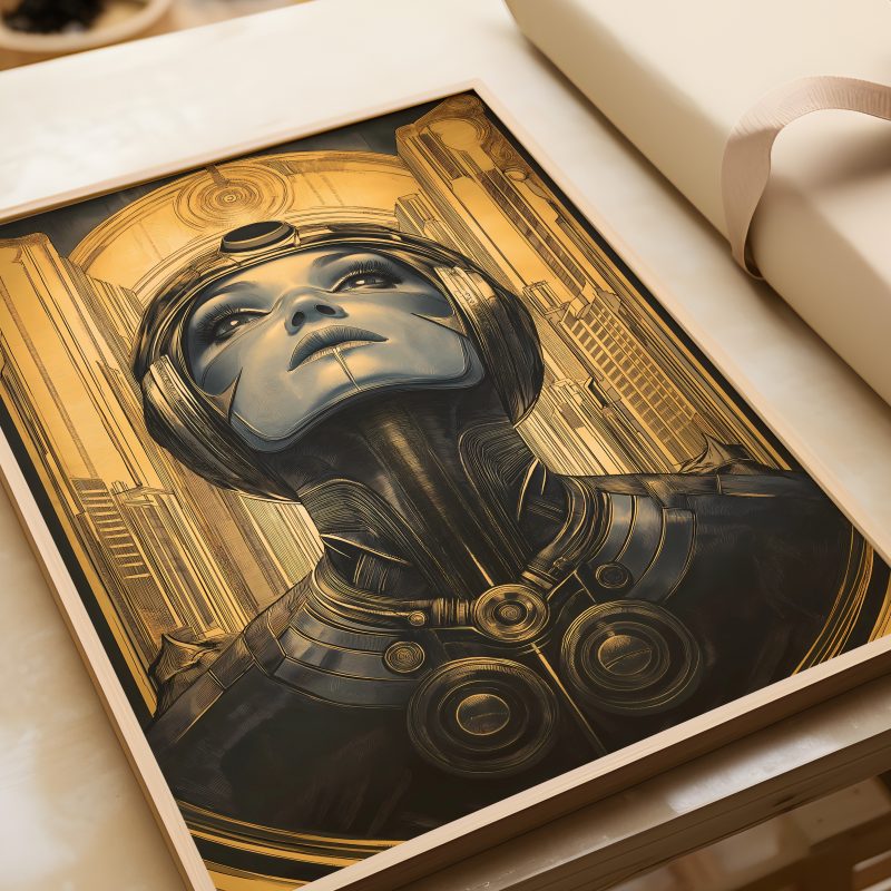 Metropolis Style Robot Film Poster | Retro Futurism Art | Filmposter - Image 11