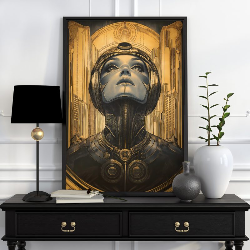 Metropolis Style Robot Film Poster | Retro Futurism Art | Filmposter - Image 5