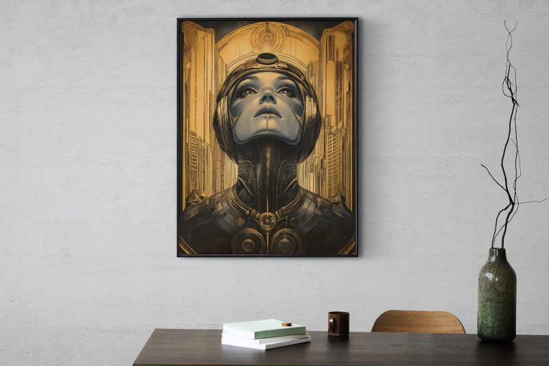 Metropolis Style Robot Film Poster | Retro Futurism Art | Filmposter - Image 4