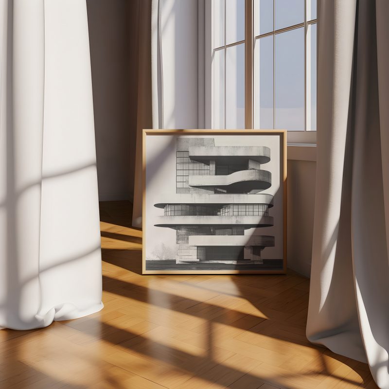Brutalist Architecture Poster #1 | Digital Download | Printable Brutalist Poster - Image 4