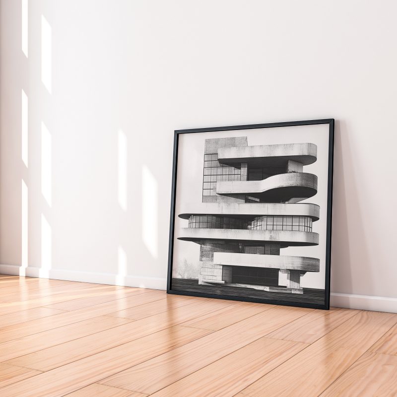 Brutalist Architecture Poster #1 | Digital Download | Printable Brutalist Poster - Image 5