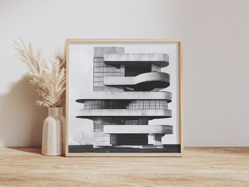 Brutalist Architecture Poster #1 | Digital Download | Printable Brutalist Poster - Image 8