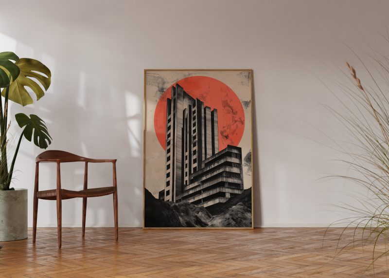 Brutalist Architecture Poster #2 | Digital Download | Printable Brutalist Poster | Japanese Wall Art - Image 6