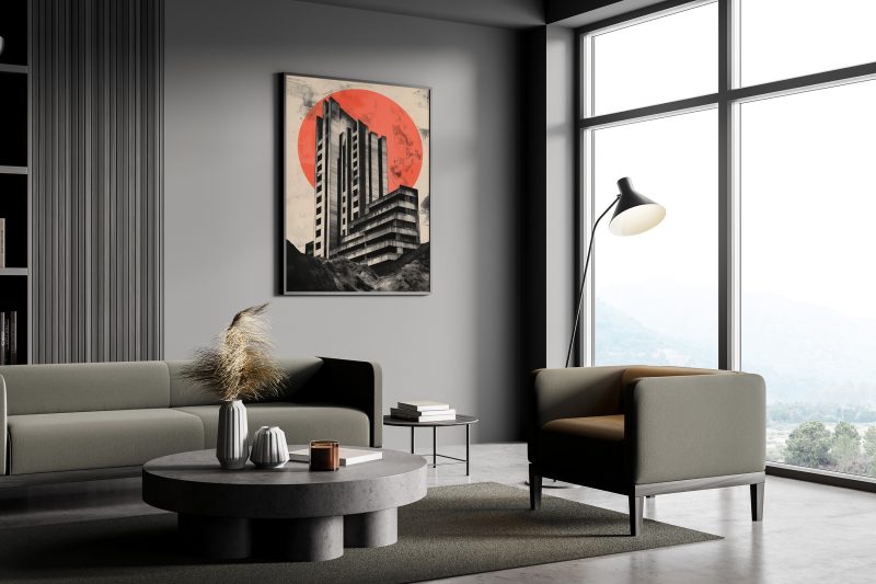 Brutalist Architecture Poster #2 | Digital Download | Printable Brutalist Poster | Japanese Wall Art - Image 9