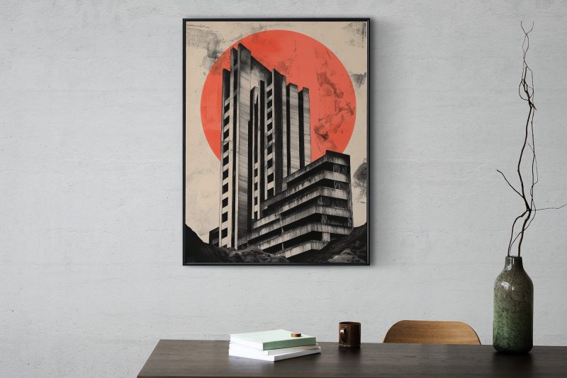 Brutalist Architecture Poster #2 | Digital Download | Printable Brutalist Poster | Japanese Wall Art - Image 12
