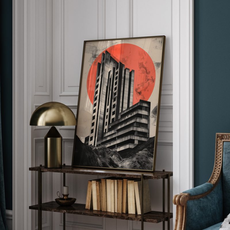 Brutalist Architecture Poster #2 | Digital Download | Printable Brutalist Poster | Japanese Wall Art - Image 13