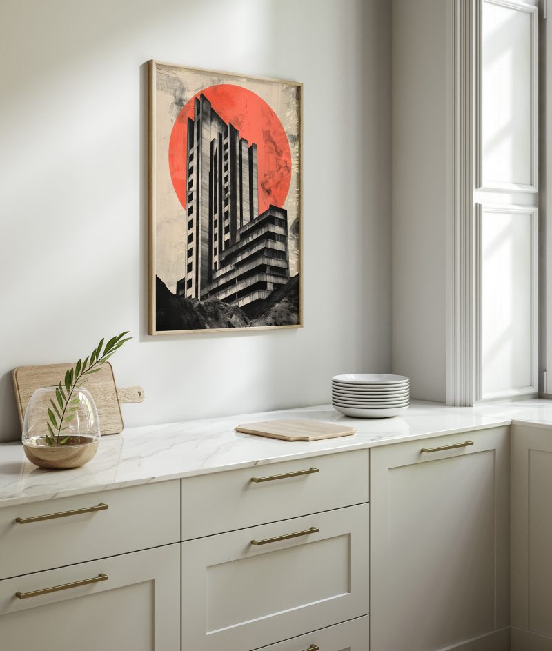 Brutalist Architecture Poster #2 | Digital Download | Printable Brutalist Poster | Japanese Wall Art - Image 14