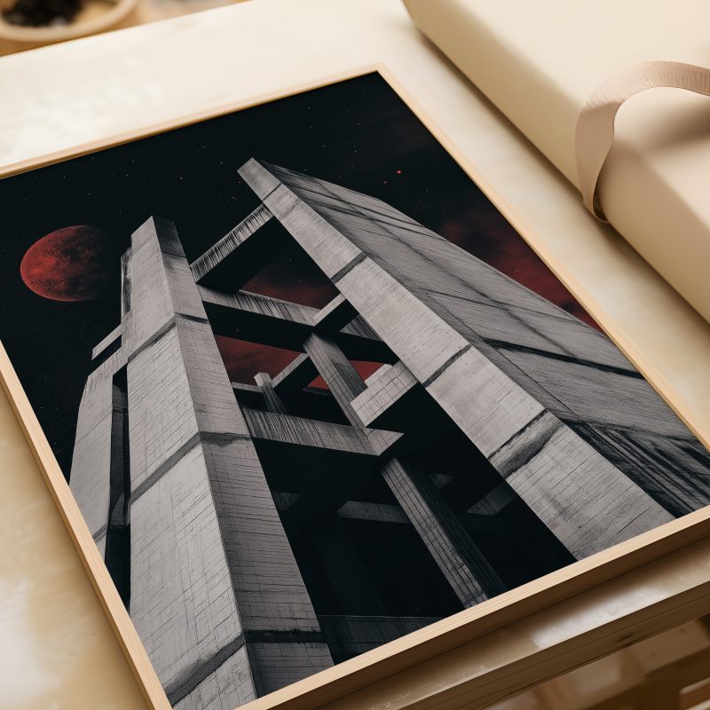 Brutalist Architecture Poster #3 | Concrete Architecture | Brutalist Printable Art - Image 2
