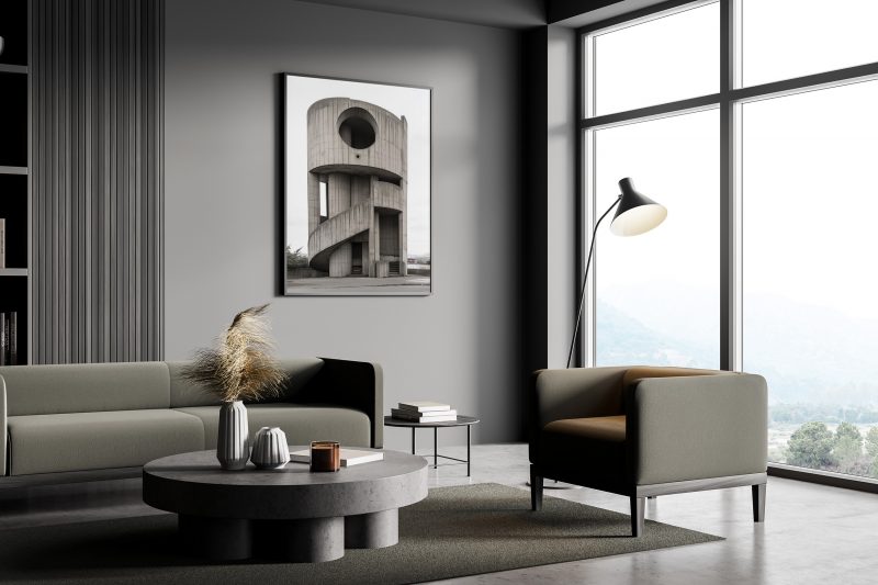 Brutalist Architecture Poster #5 | Bunker Art | Digital Download | Concrete Architecture | Printable Wall Art - Image 9