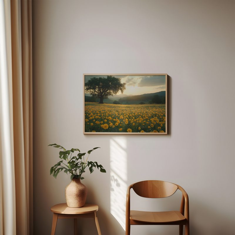 Countryside Wildflowers Digital Poster • Rustic Nature Wall Art Download • Printable AI Photography for Neutral Gallery Wall Decor - Image 7