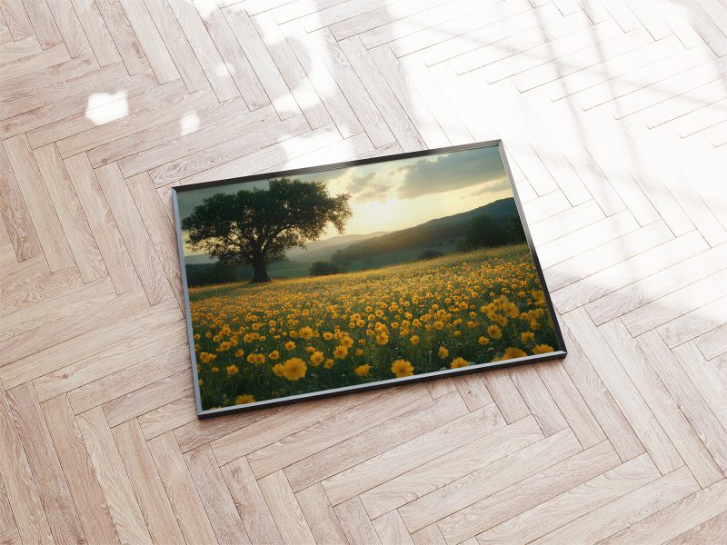 Countryside Wildflowers Digital Poster • Rustic Nature Wall Art Download • Printable AI Photography for Neutral Gallery Wall Decor - Image 4