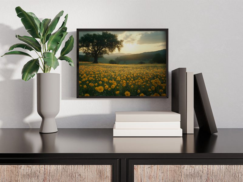 Countryside Wildflowers Digital Poster • Rustic Nature Wall Art Download • Printable AI Photography for Neutral Gallery Wall Decor - Image 5