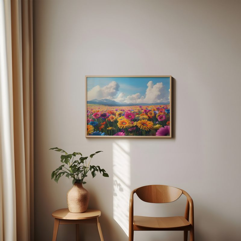 Gerbera Flower Field Printable Poster • Digital Painting Wall Art • Vibrant Floral Download for Home or Office Decor - Image 7