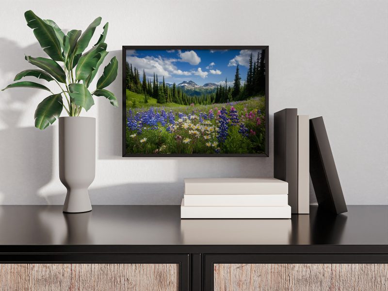 Mountain Wildflowers Digital Poster • Photography Wall Art Download • Printable Nature Scene for Rustic & Neutral Home Decor - Image 5
