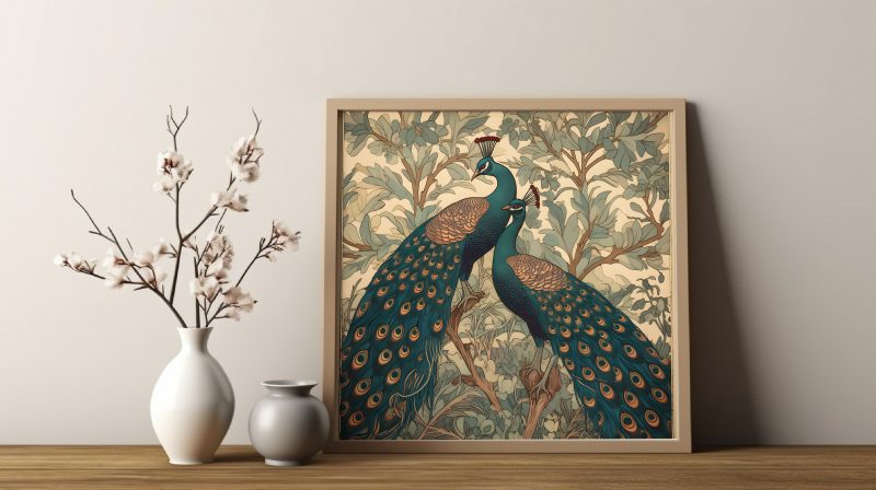 Vintage Peacock Set of 3 | Instant Download | William Morris Printable Poster - Image 3