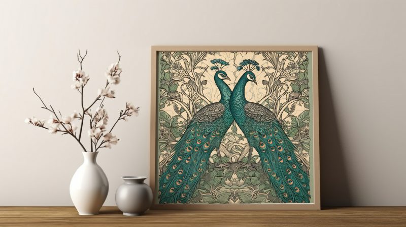 Vintage Peacock Set of 3 | Instant Download | William Morris Printable Poster - Image 2
